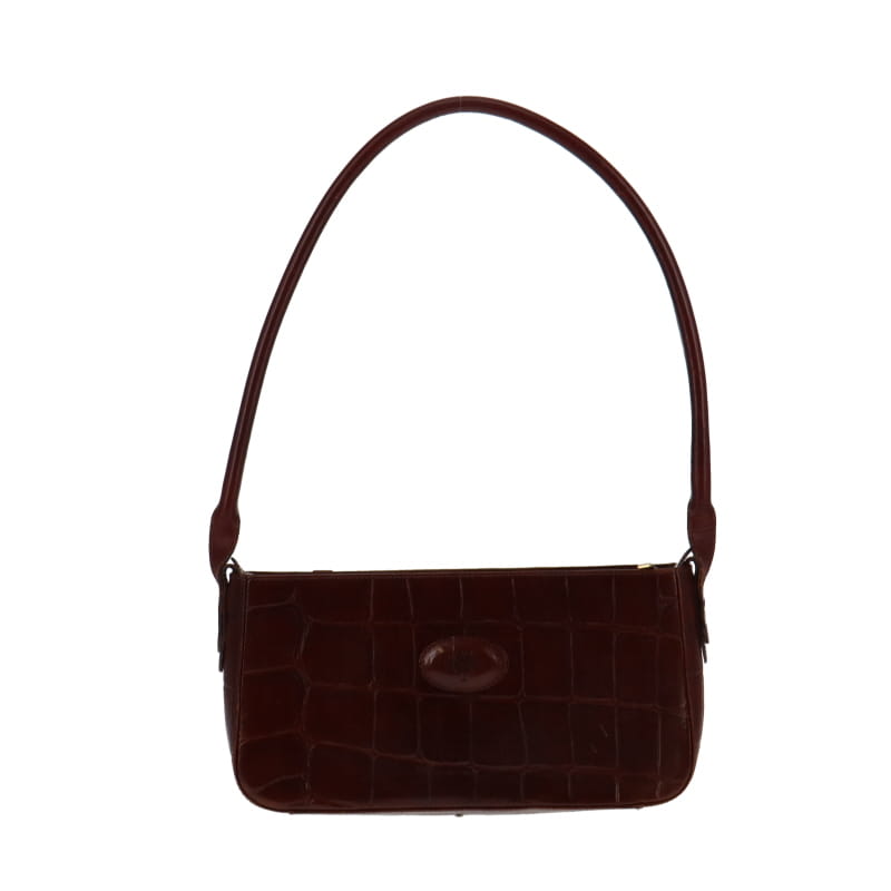 Mulberry Vintage Dark Brown Congo Leather Shoulder Bag