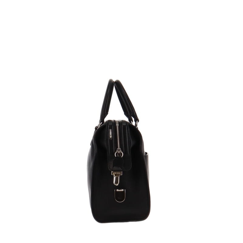 Marc Jacobs Gemma Bowler Bag Black Leather SH