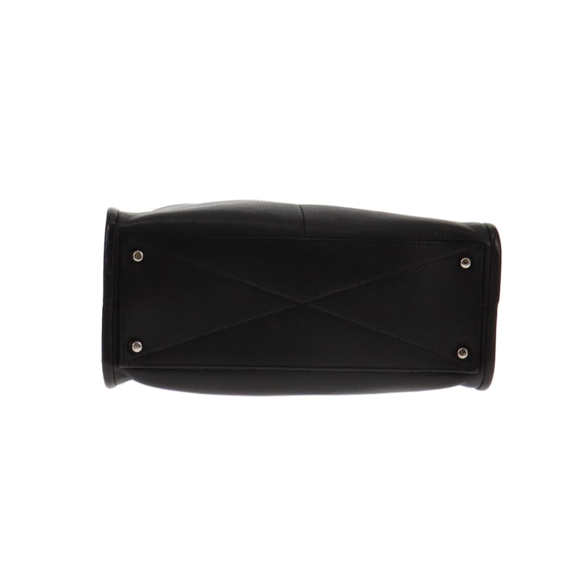 Marc Jacobs Gemma Bowler Bag Black Leather SH