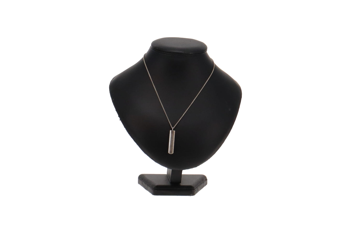 Tiffany & Co Sterling Silver 1837 Bar Pendant Necklace