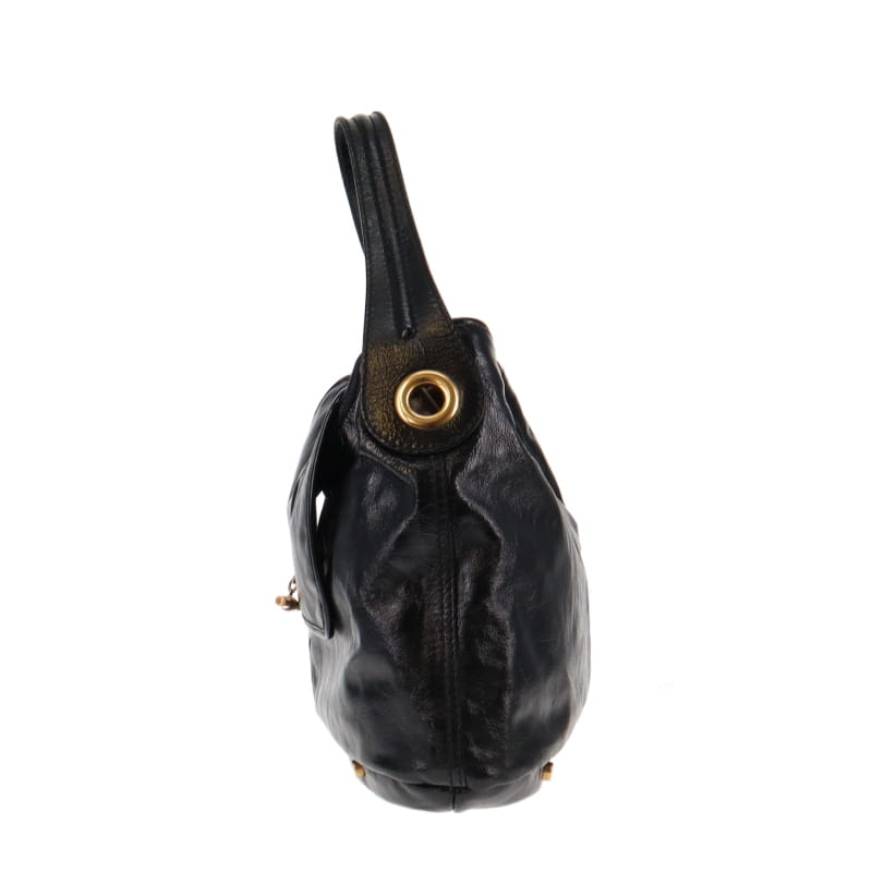 Yves Saint Laurent Capri Hobo Black Patent GH