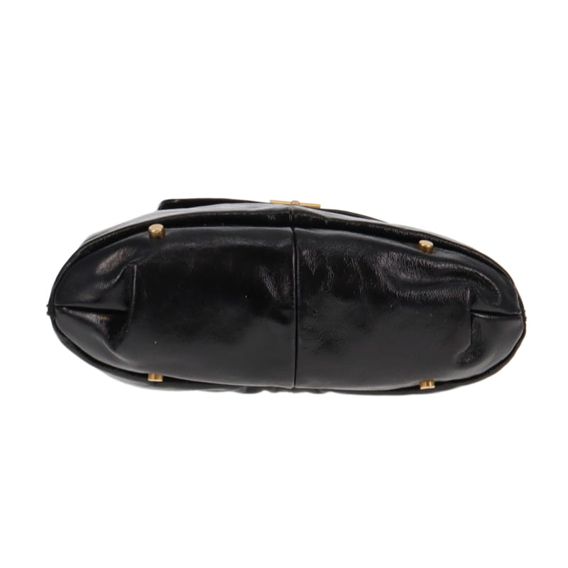 Yves Saint Laurent Capri Hobo Black Patent GH