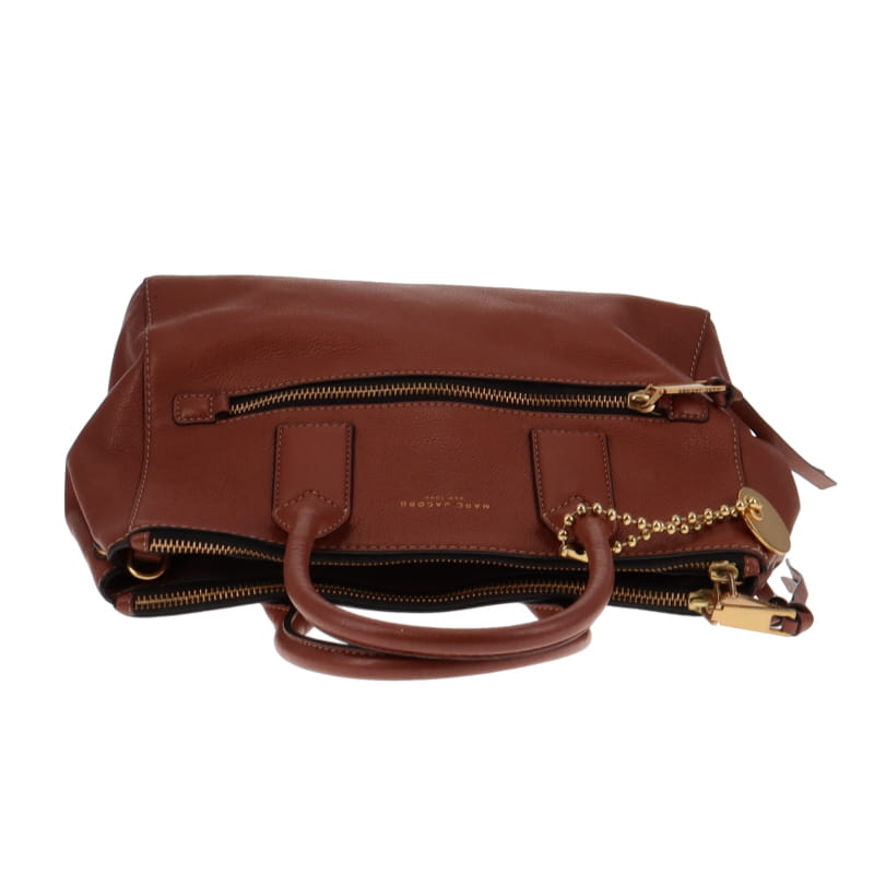 Marc Jacobs Brown Leather EW Recruit Tote