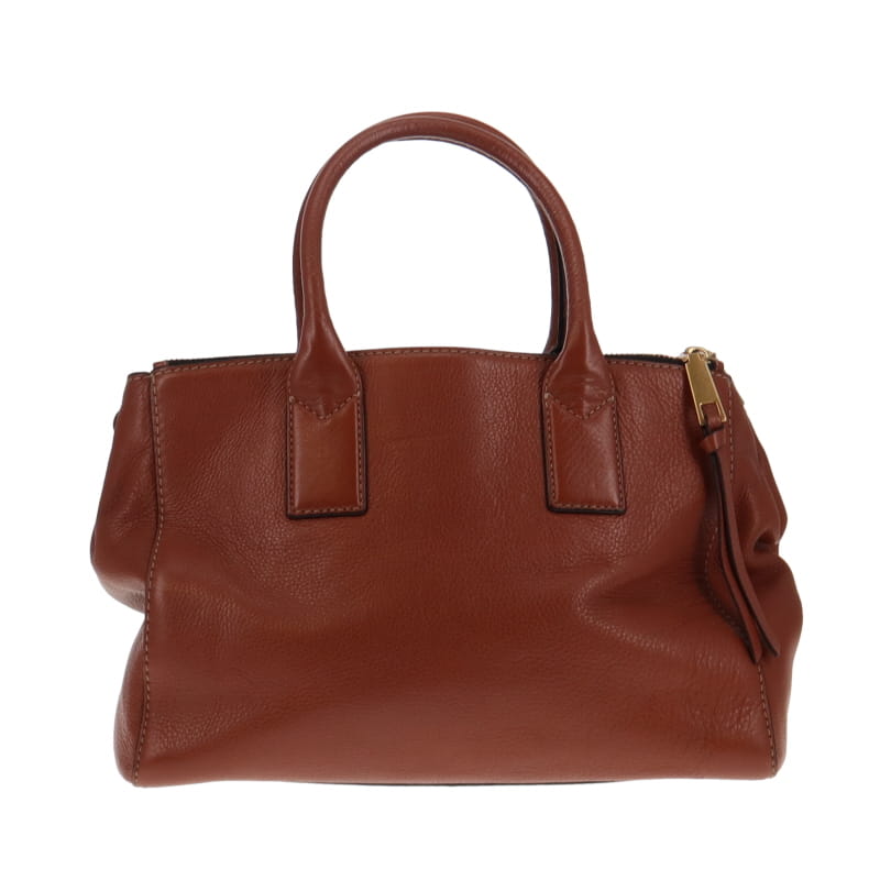 Marc Jacobs Brown Leather EW Recruit Tote