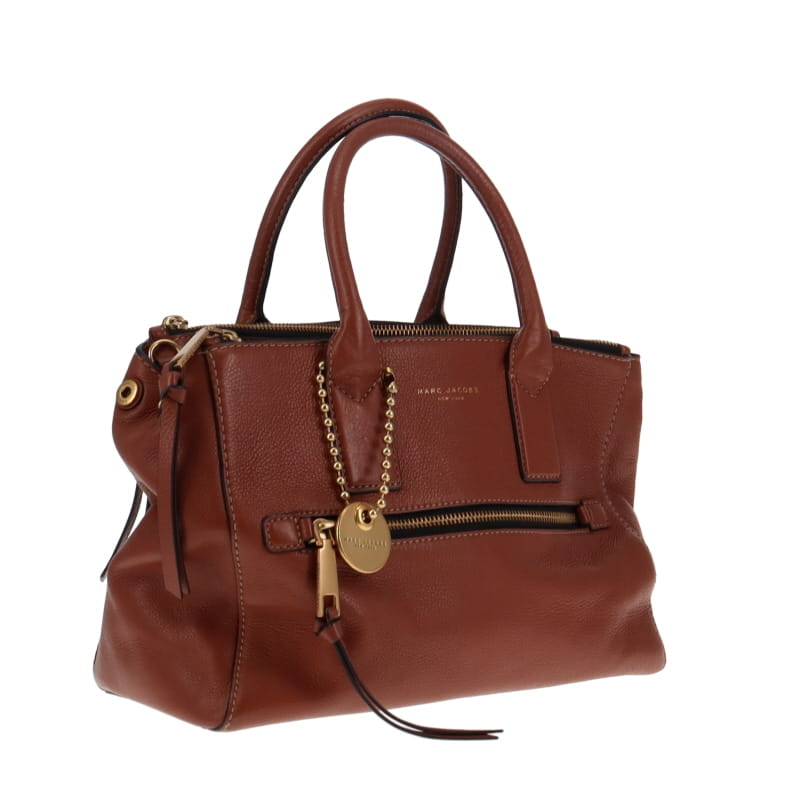 Marc Jacobs Brown Leather EW Recruit Tote