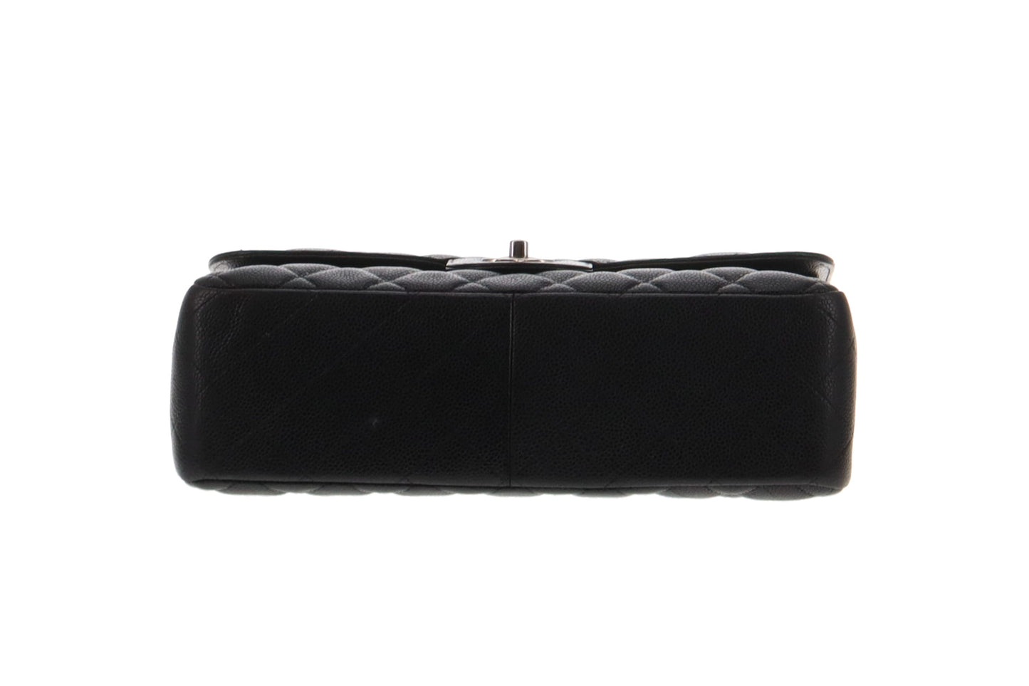 Chanel Black Caviar SHW Classic Jumbo Double Flap