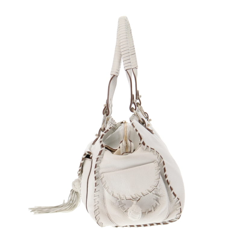 Anya Hindmarch White Whipstitch Bag