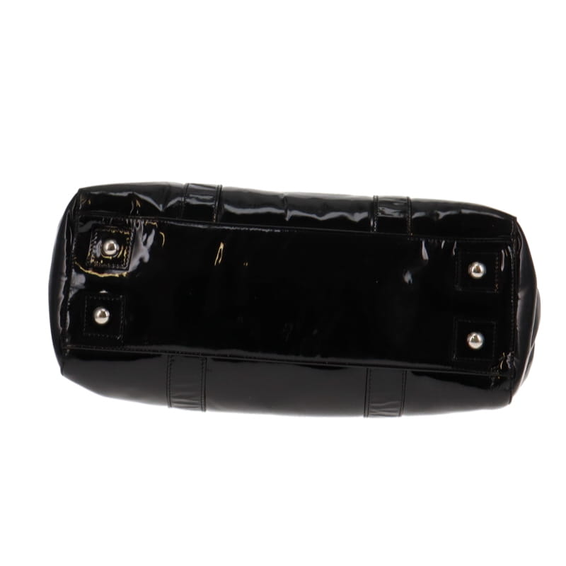 Mulberry Black Drummed Patent Leather Bayswater