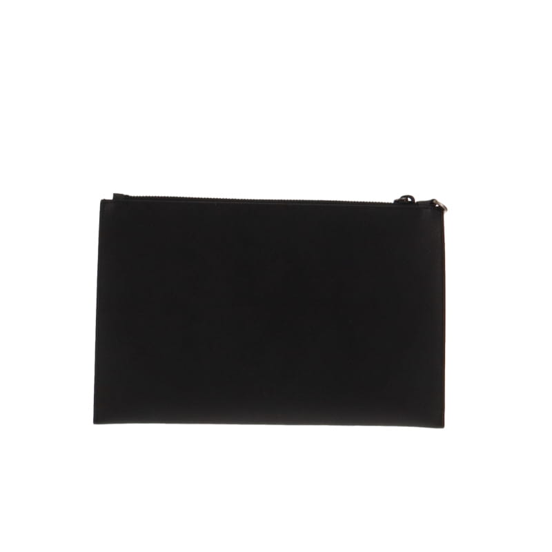 Prada Saffiano Metal Zipped Folio Clutch
