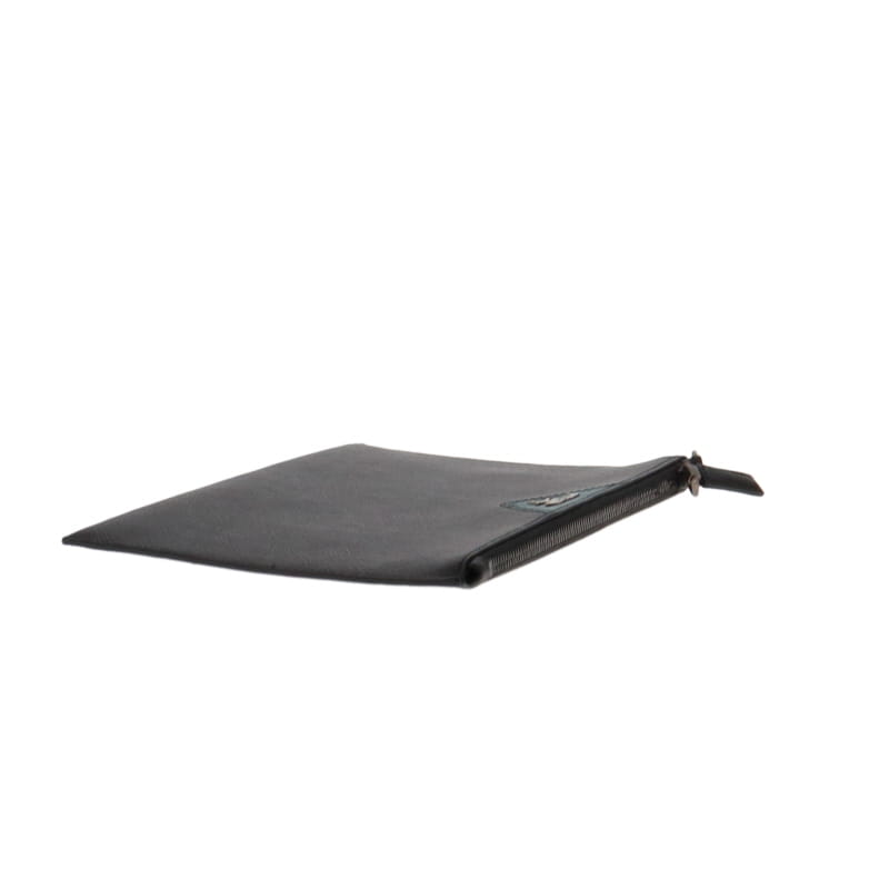 Prada Saffiano Metal Zipped Folio Clutch