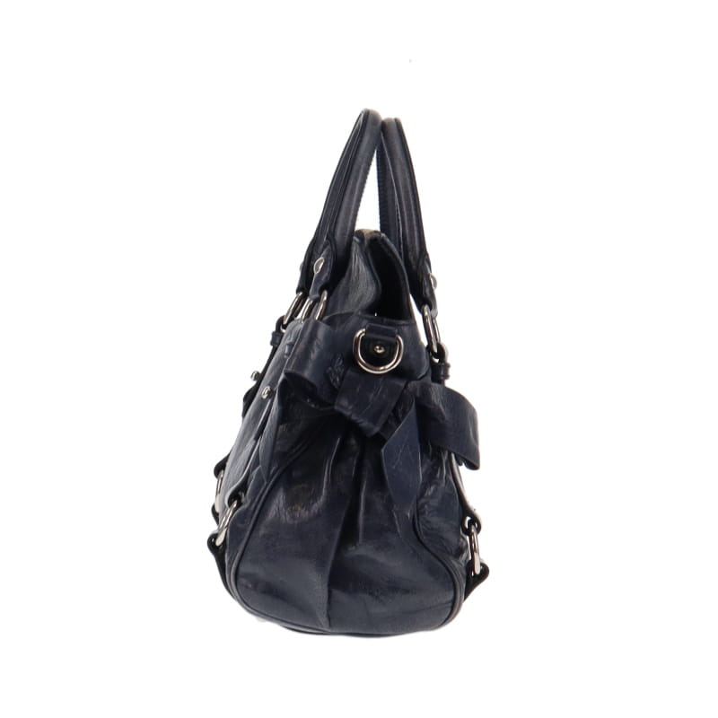 Miu Miu Small Bluette Bow Bag Vitello Shine