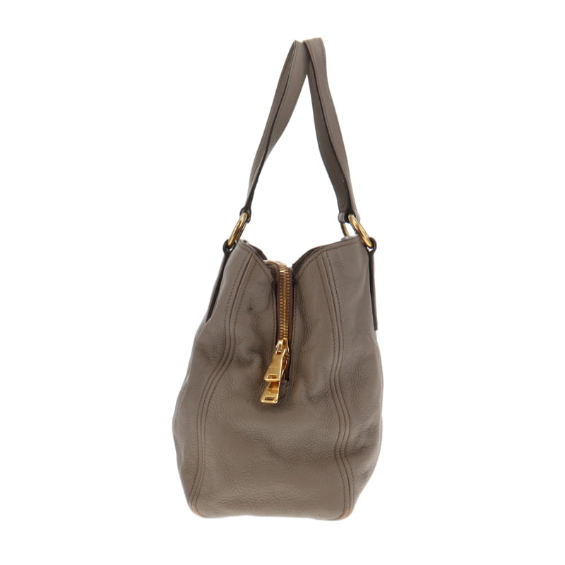 Miu Miu Off Grey Tote With Long Strap
