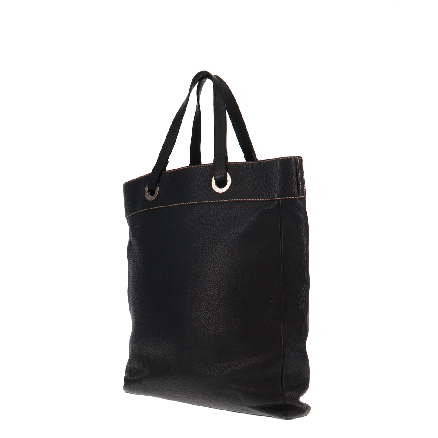 Loewe Vintage North South Black Leather Tote