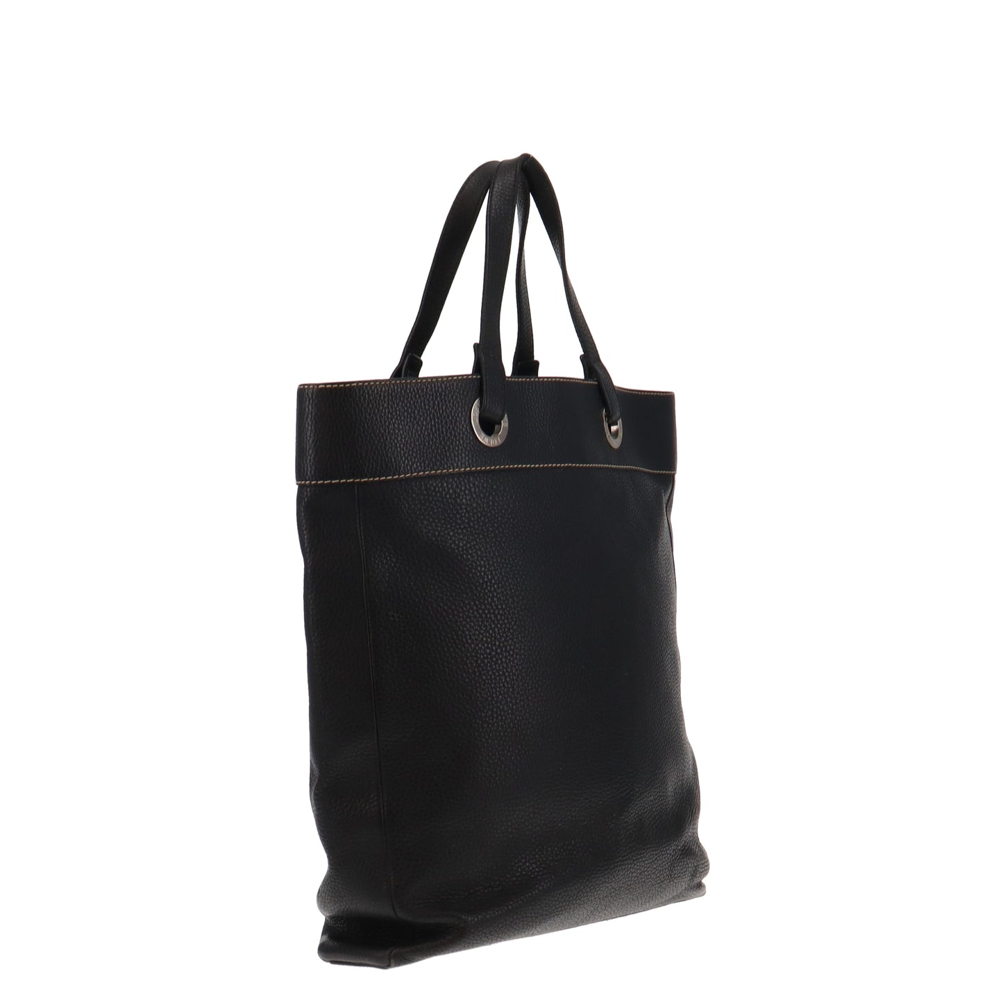 Loewe Vintage North South Black Leather Tote