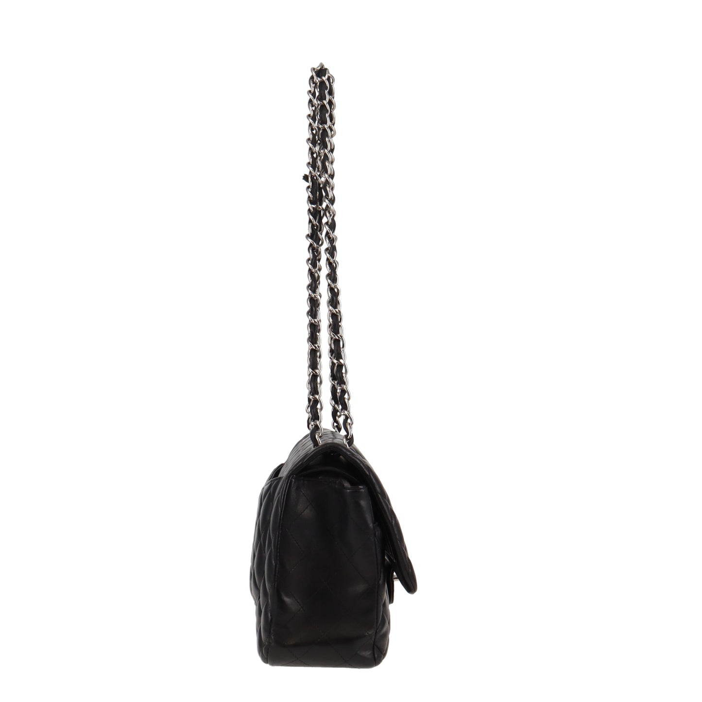 Chanel Jumbo Lambskin Classic Double Flap With Silver Hardware 2012