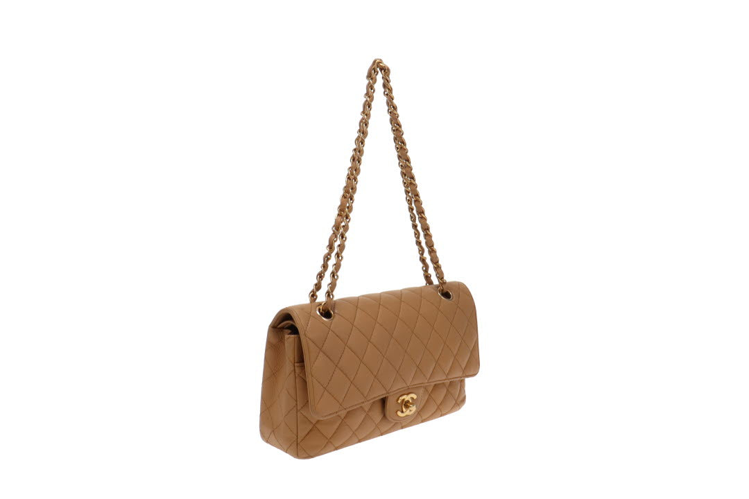 Chanel Classic Medium Double Flap Beige Caviar GH 2005/06