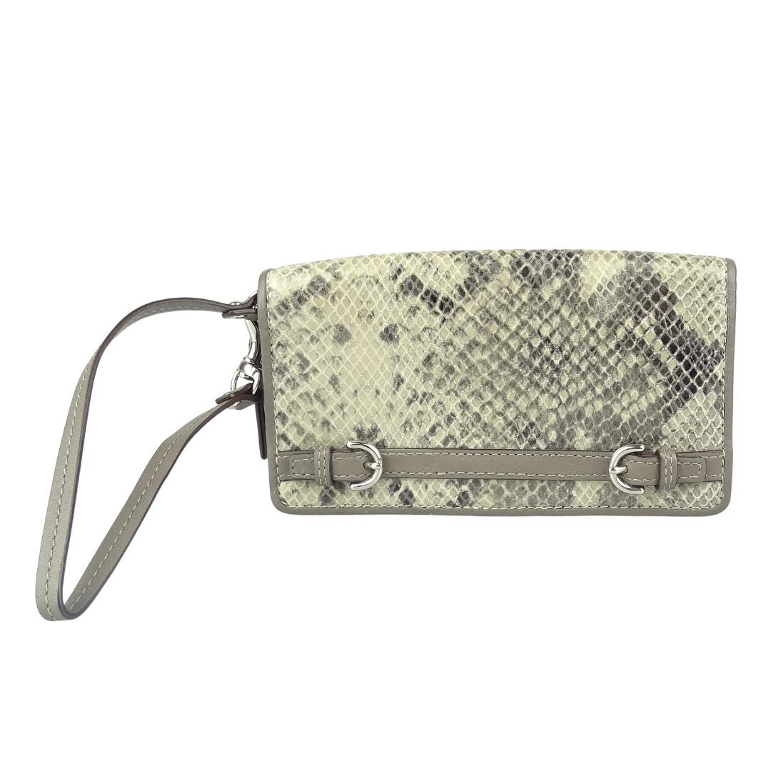 Coach Grey Snake Wallet/Wristlet