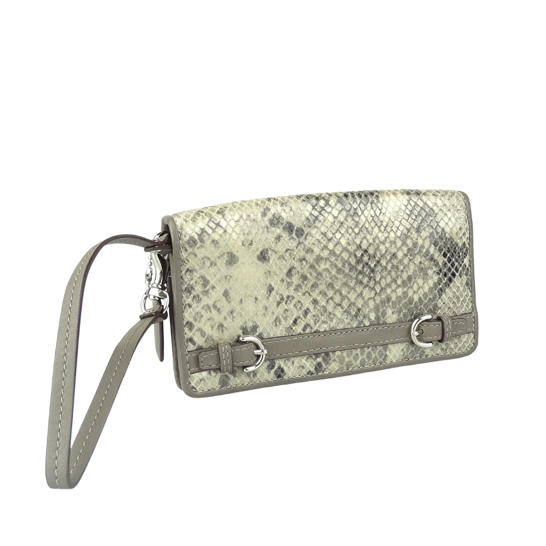 Coach Grey Snake Wallet/Wristlet