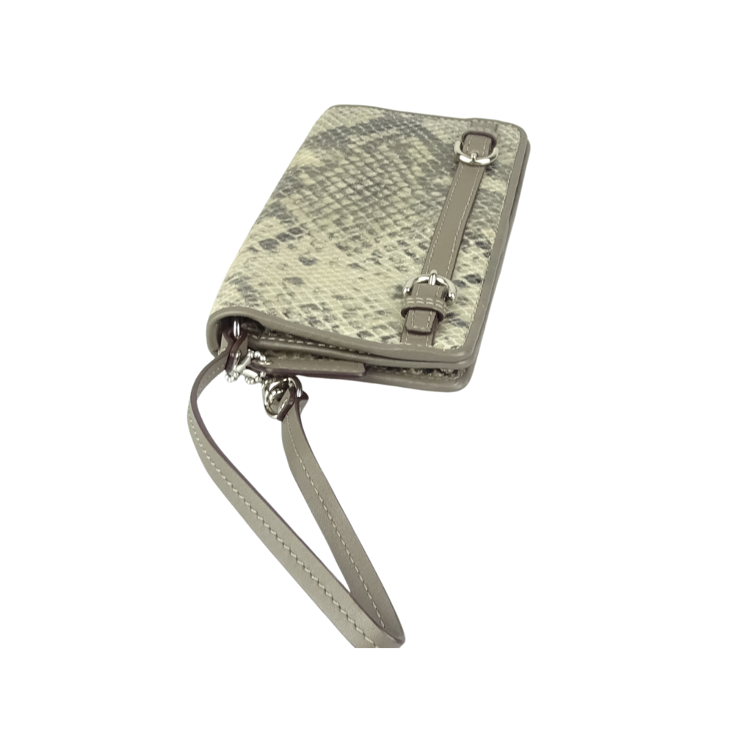 Coach Grey Snake Wallet/Wristlet