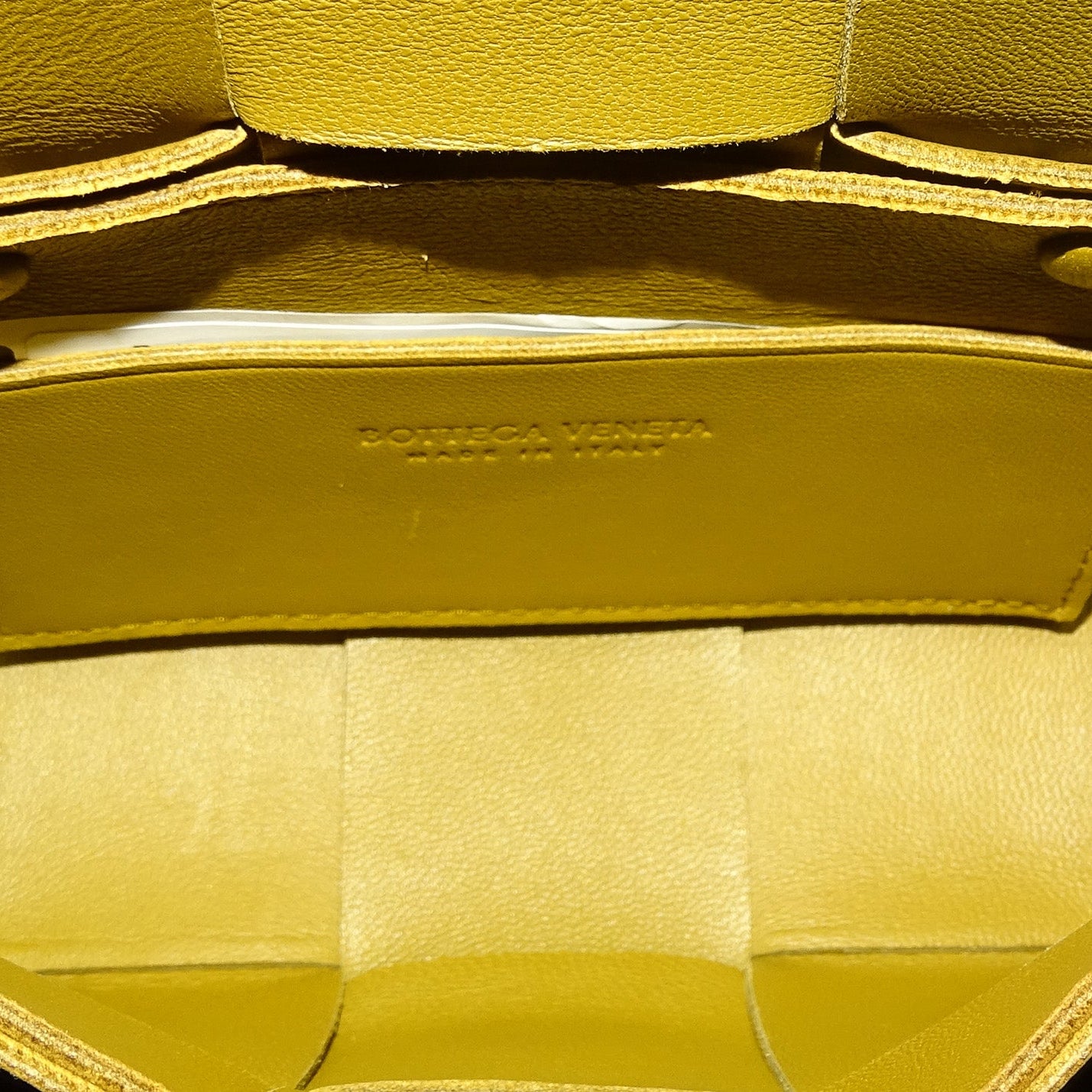 Bottega Veneta Caramel Mini Intreccio Leather Candy Cassette