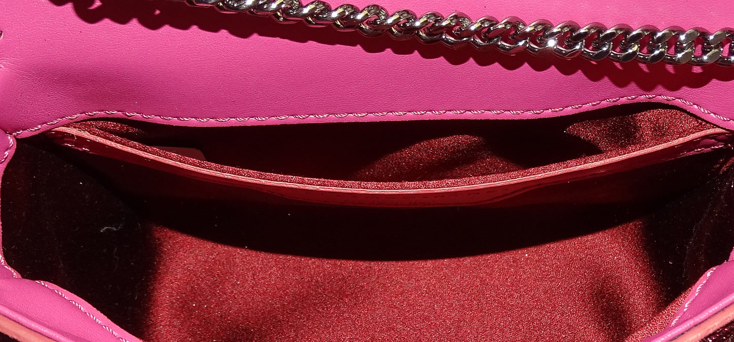 Stella McCartney Falabella Mini Box Glitter Pink