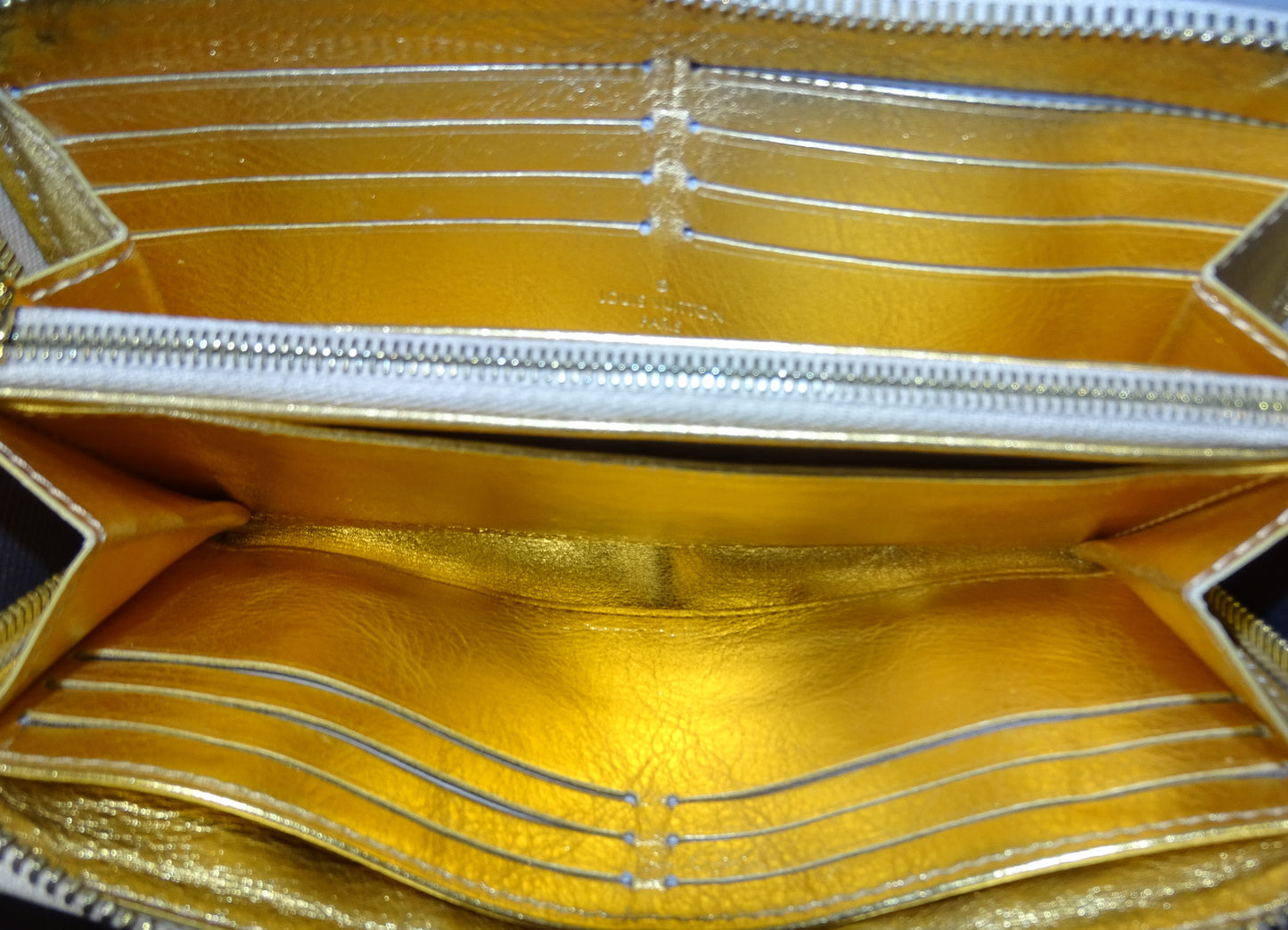 Louis Vuitton Gold Suhali Long Zippy Wallet CA4027