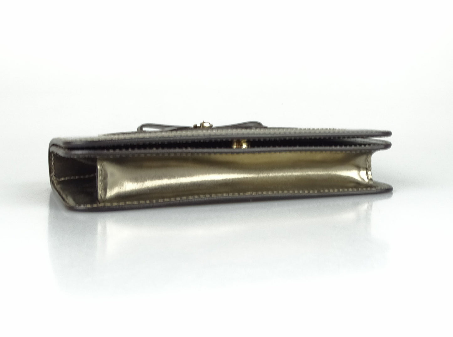 Gucci Metallic Gold Mirror Clutch Bags Gucci