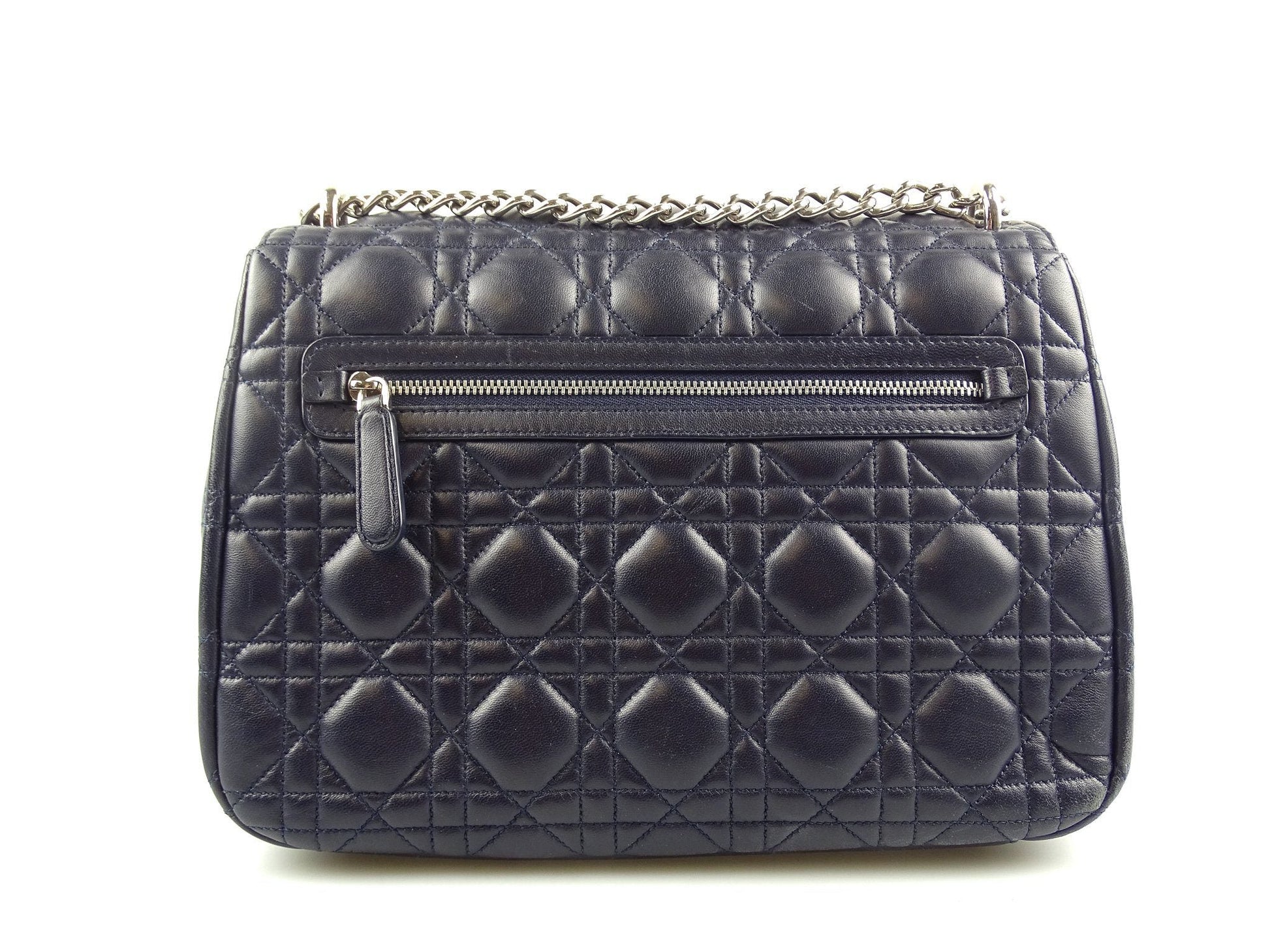 Dior Cannage Large Navy Miss Dior Flap Chain Bag Bags Dior
