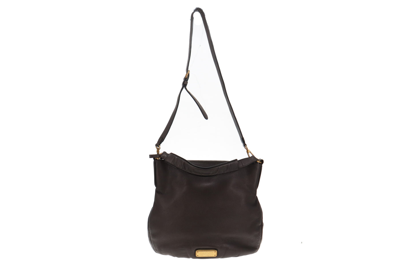 Marc Jacobs Grey Leather Q Hillier Hobo Bag