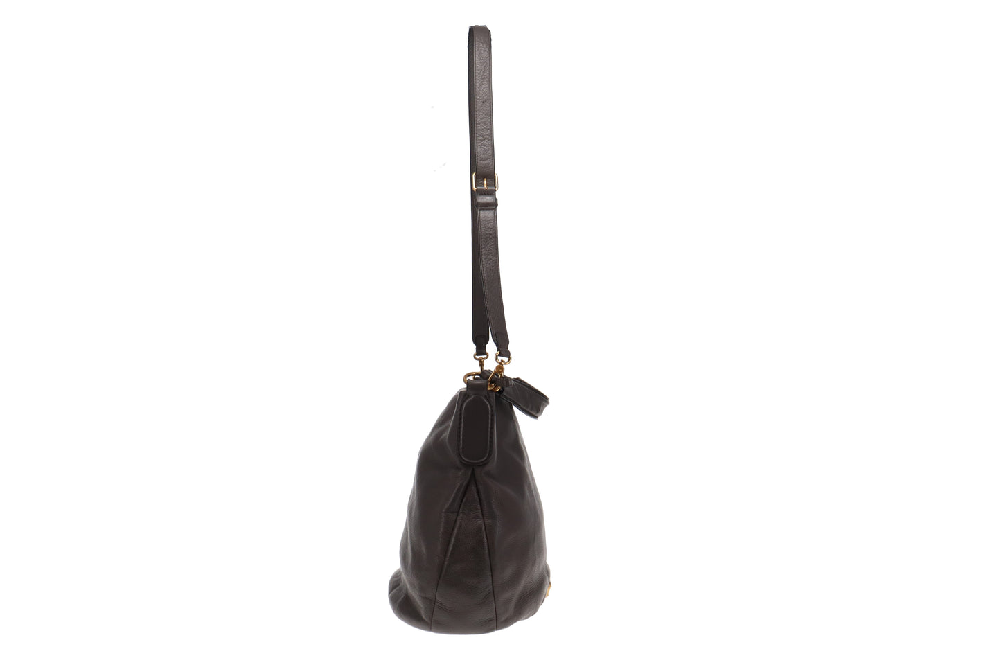 Marc Jacobs Grey Leather Q Hillier Hobo Bag