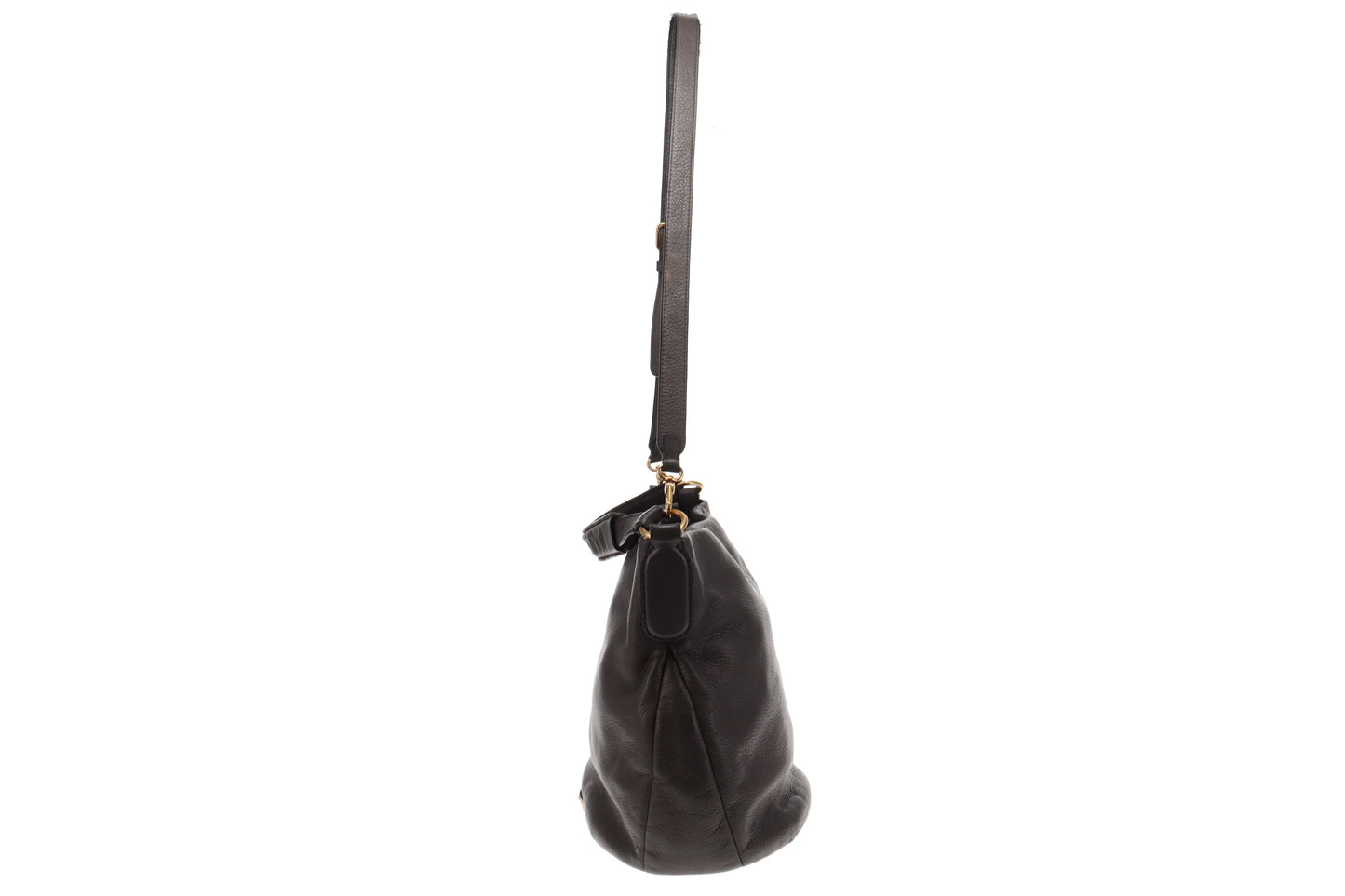 Marc Jacobs Grey Leather Q Hillier Hobo Bag