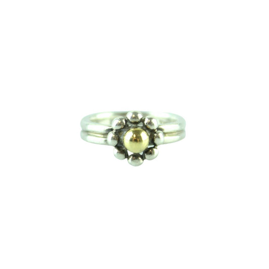 Tiffany & Co 18k Gold And Sterling Silver Paloma Picasso Jolie Floral Ring (Small) Jewellery Tiffany & Co 