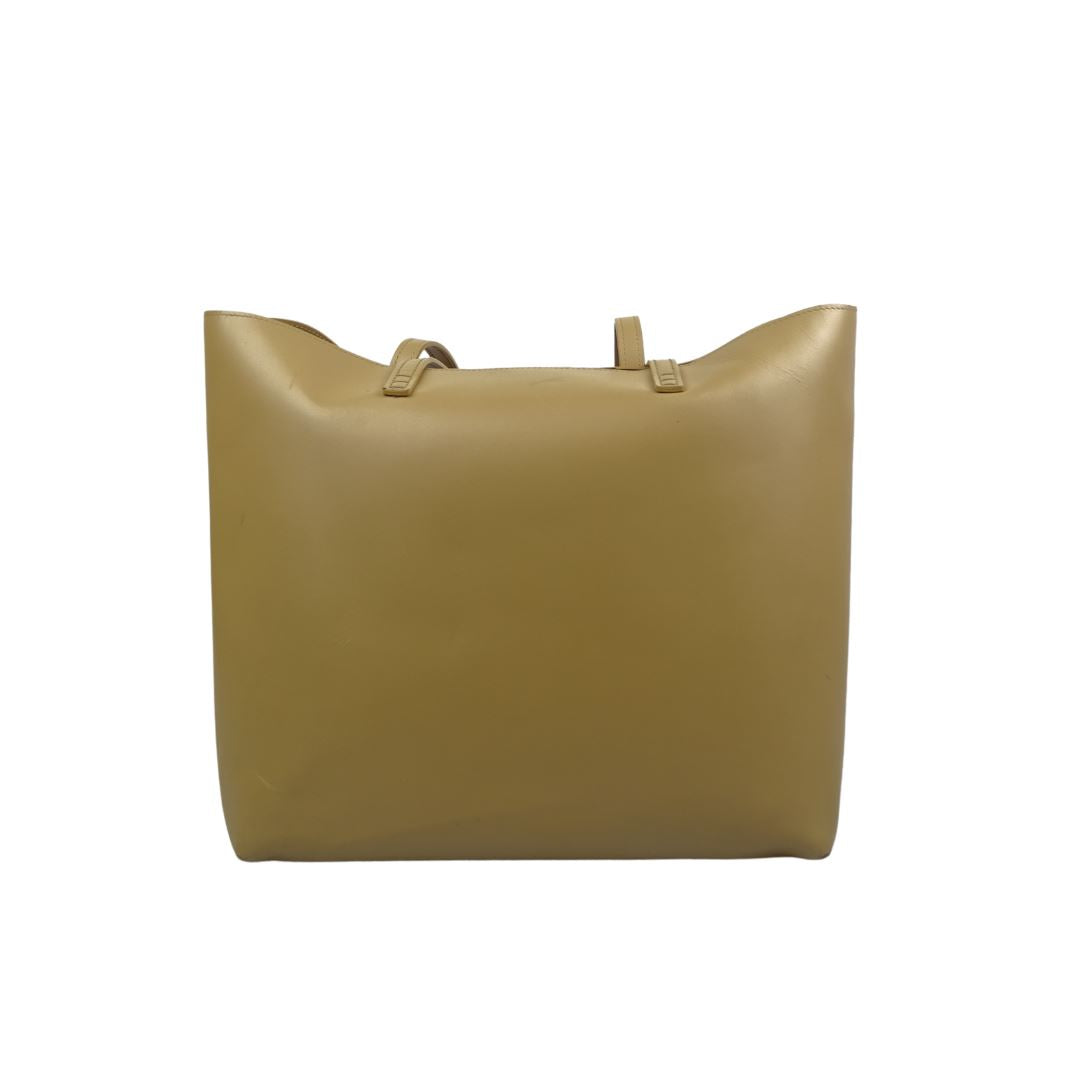 Fendi Beige Smooth Leather Hypnoteyes Shopping Tote Bags Fendi
