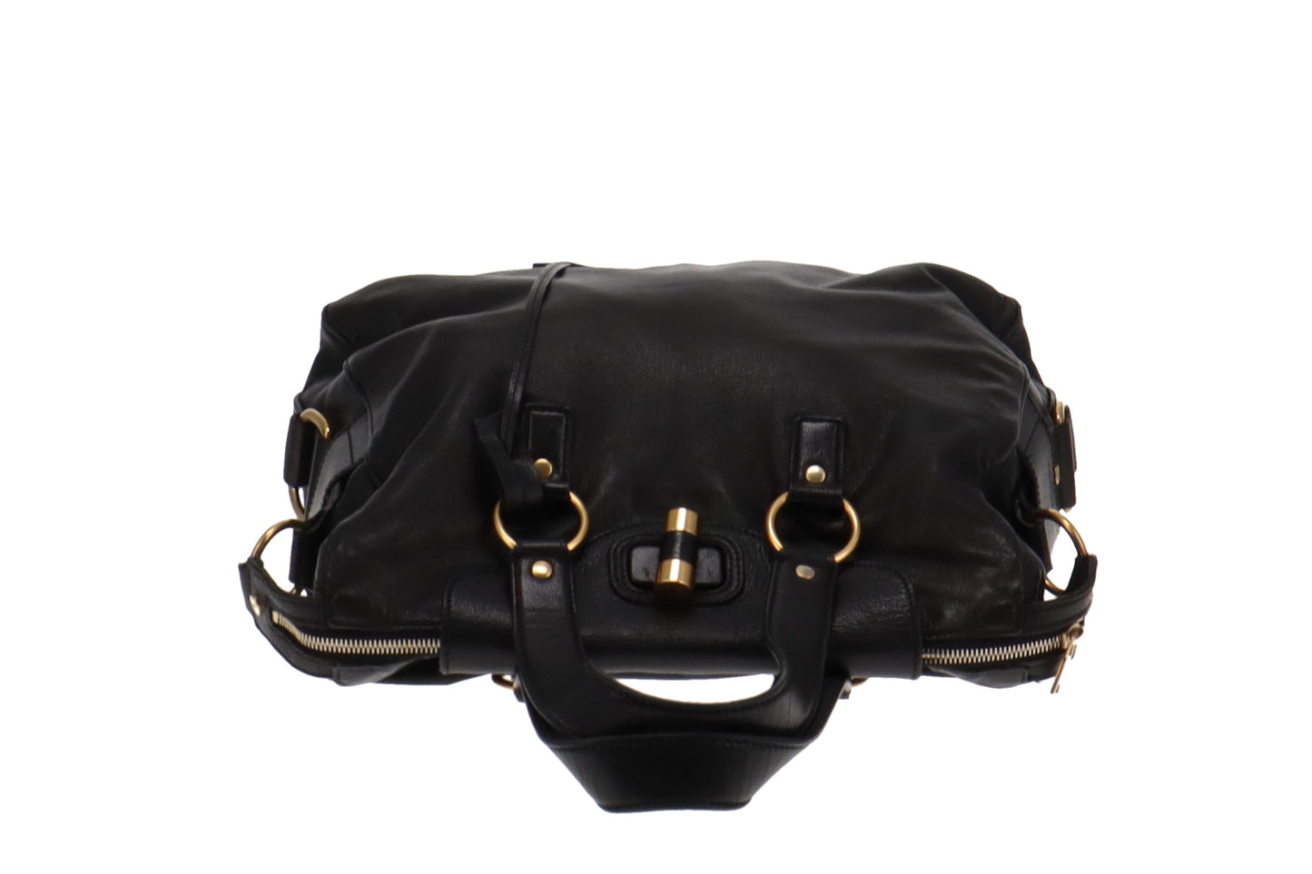 Saint Laurent Black Leather Muse Messenger With Strap