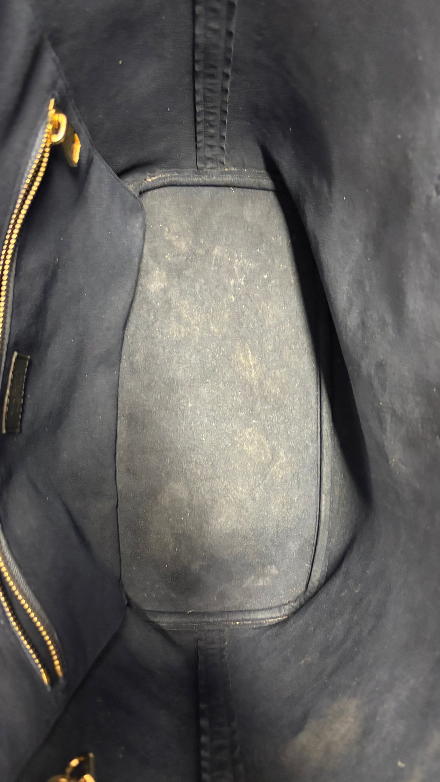 Louis Vuitton Neverfull MM with Pochette Black Empreinte Leather (NFID) 2