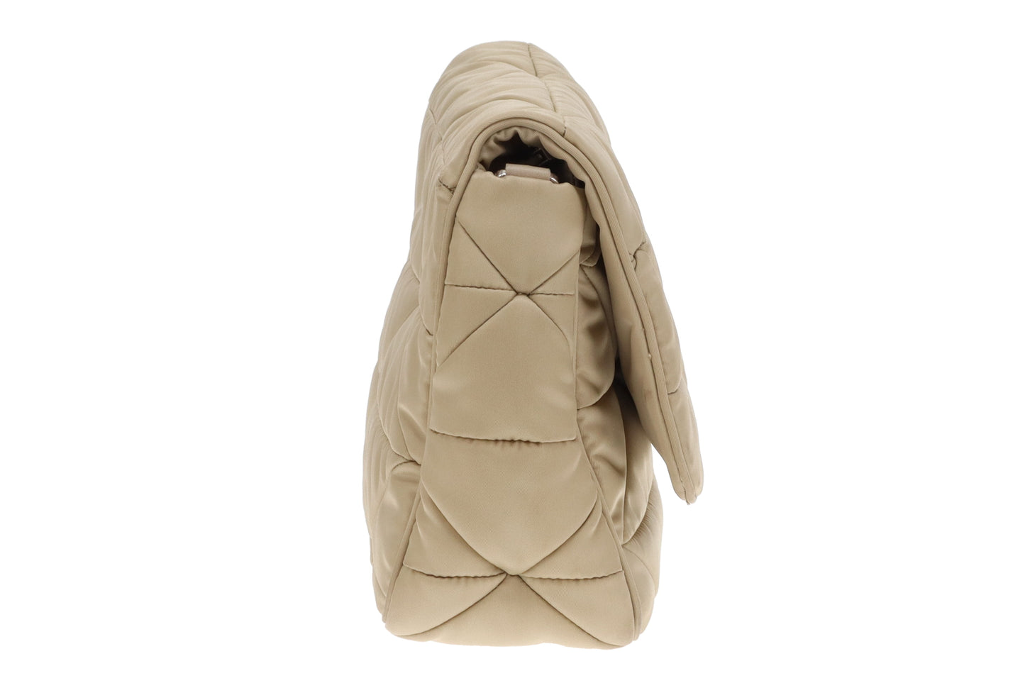 Prada Beige Quilted ReNylon Re-Edition Flap Bag