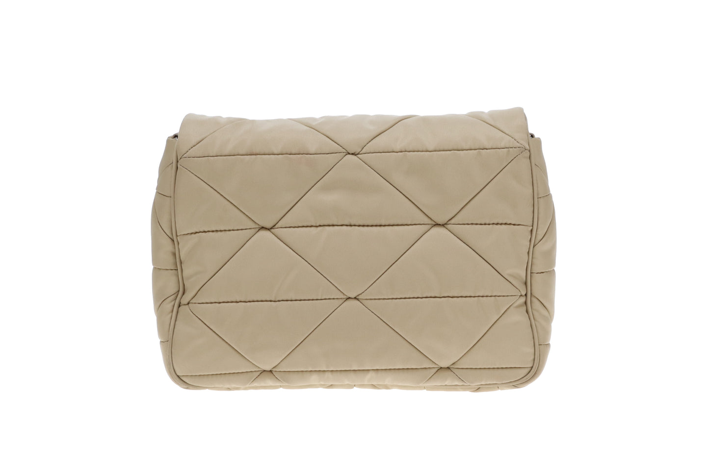 Prada Beige Quilted ReNylon Re-Edition Flap Bag