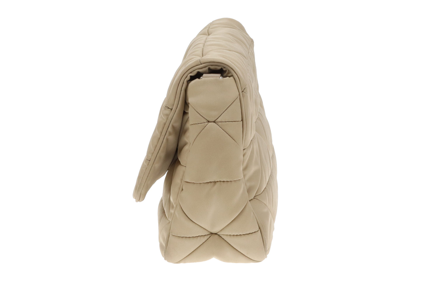 Prada Beige Quilted ReNylon Re-Edition Flap Bag