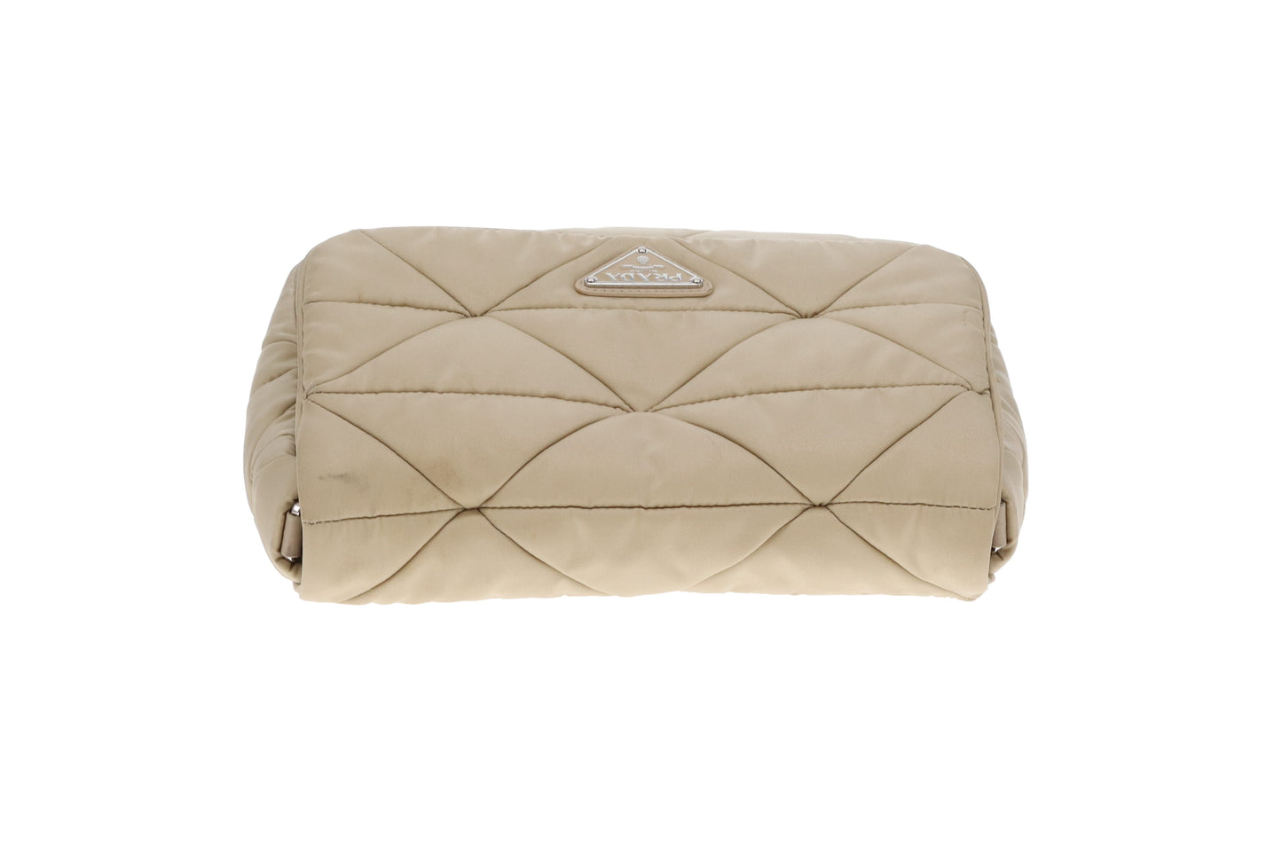 Prada Beige Quilted ReNylon Re-Edition Flap Bag