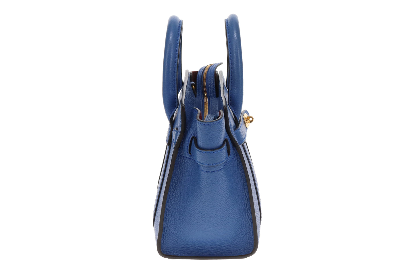 Mulberry Zipped Bayswater Micro In Porcelain Blue