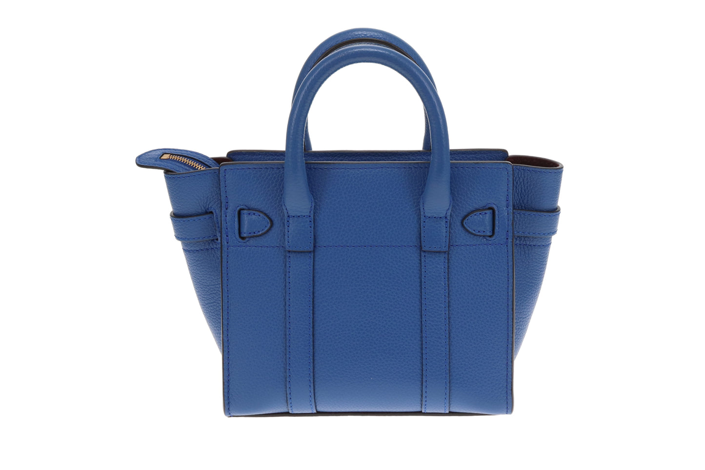 Mulberry Zipped Bayswater Micro In Porcelain Blue