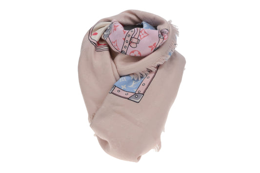 Louis Vuitton Confidential Ltd Edition Silk & Wool Shawl