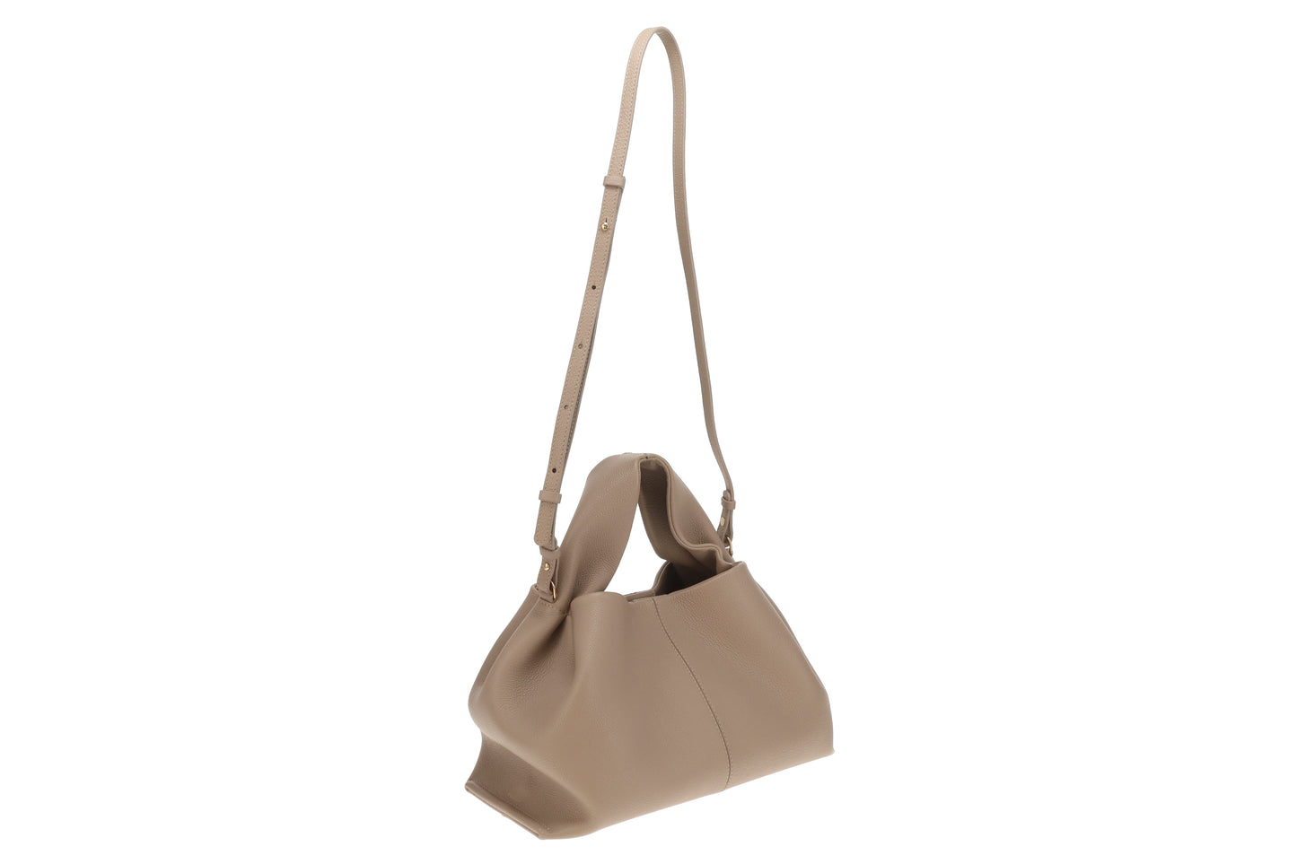 Polene Numero Neuf Textured Taupe Classic Size