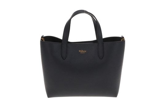 Mulberry Small Tote In Midnight Classic Grain