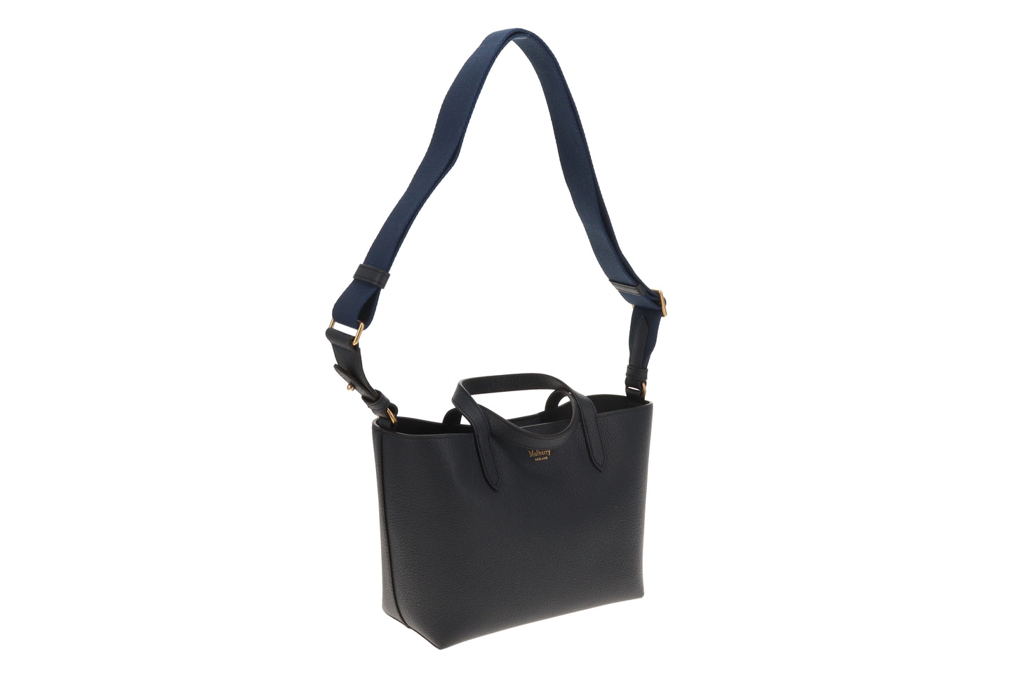 Mulberry Small Tote In Midnight Classic Grain