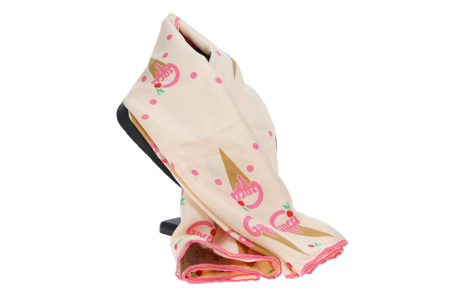 Gucci Ice Cream Print 90cm Silk Scarf