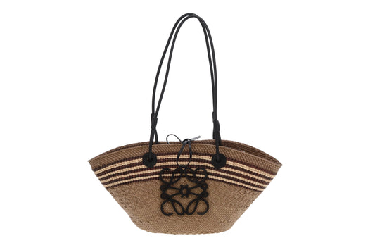 Loewe Anagram Basket Bag Small  Dark Weave