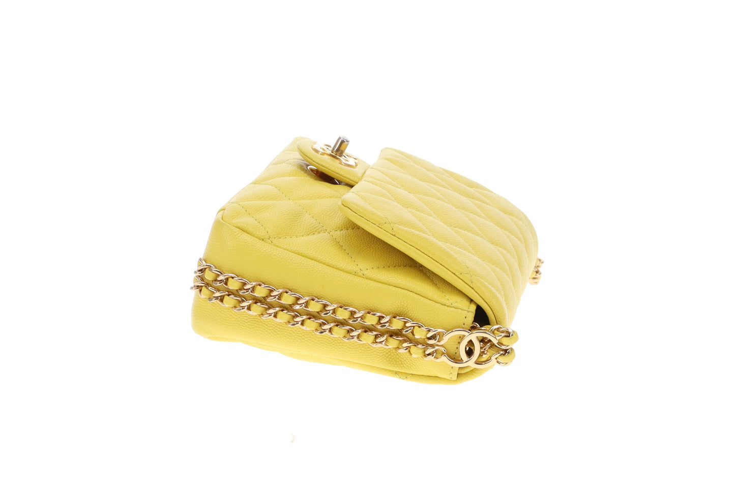 Chanel CC Coco You Flap Bag Yellow GHW (NFID)