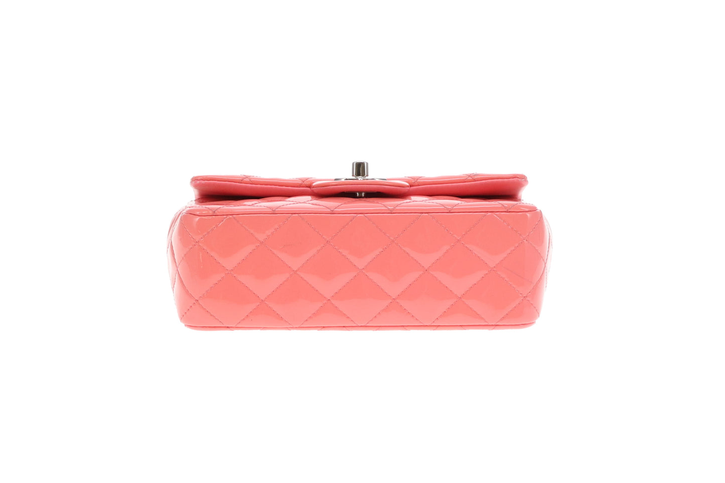 Chanel Classic Mini Rectangle Flap Pink Patent SHW 2015/16