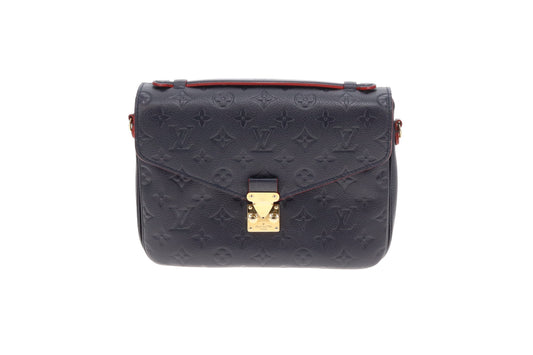 Louis Vuitton Metis Marine & Rouge Empreinte Leather AR4188